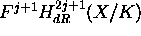 F^{j+1}H_{dR}^{2j+1}(X/K)