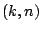 $(k,n)$